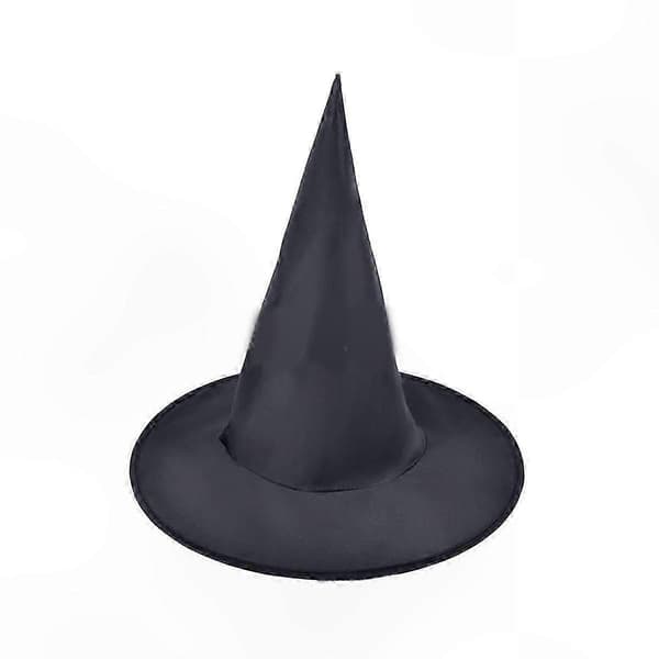 Svarte heksehatter til Halloween, 10-pakning festdekorasjoner