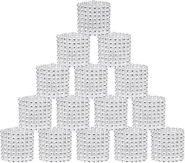 Rhinestone servietringe sæt med 20