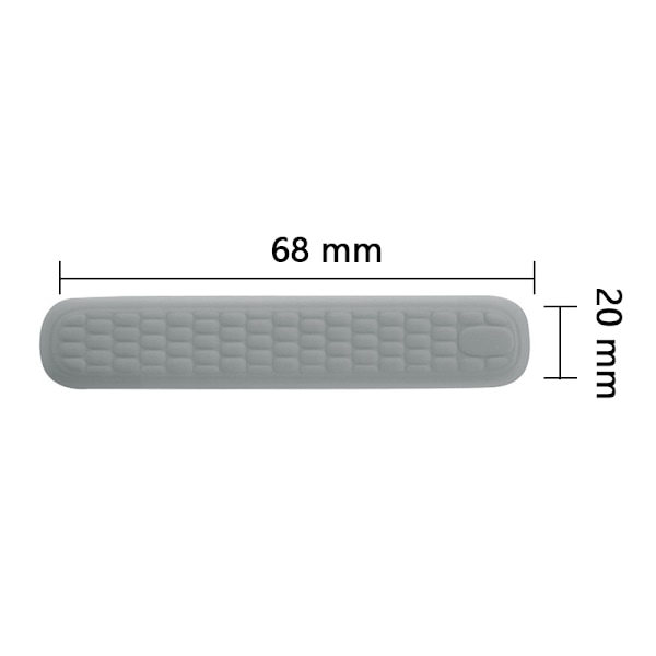 1 set (enkel hand + stor) handledsstöd musmatta - grå