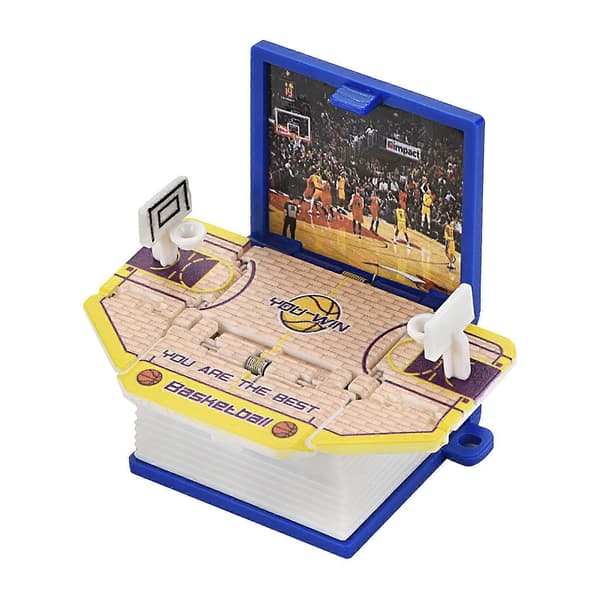 Basketbollsplan Vikbar Studsbok Mini Nyckelring Basketbollsplan Hänge Leksak
