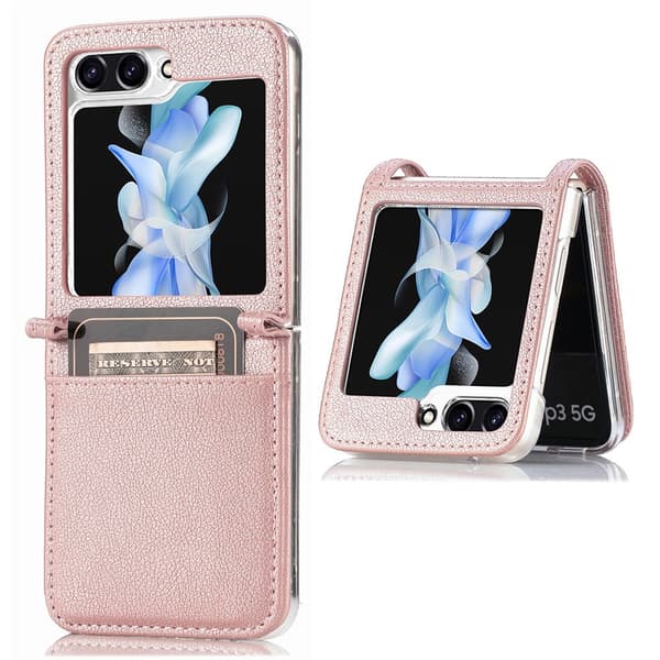 Ohut korttilompakko Samsung Galaxy Z Flip 5 Rosa