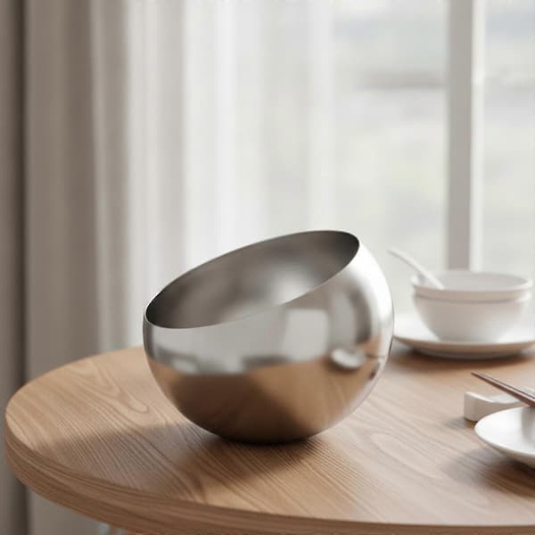 Sned skål sfärisk dippskål rostbeständig dippkopp för hot pot M Gold without Base
