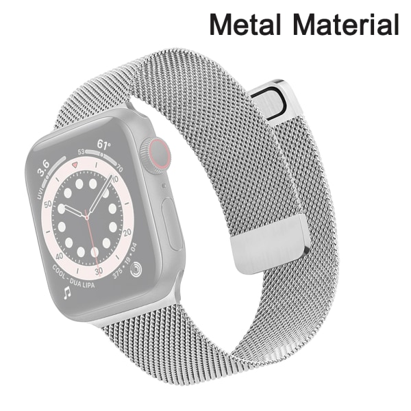 Todelt Metal Iwatch Rem - 38/40/41 Sølv