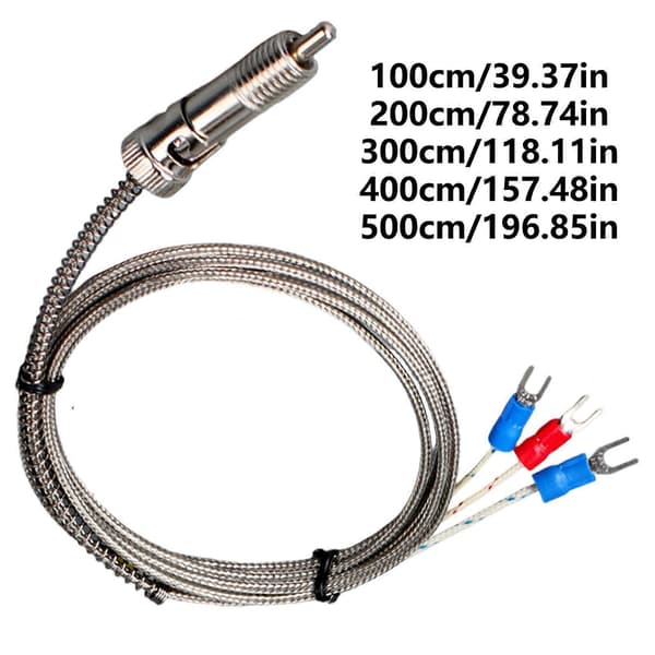 Nem installation Sensor PT100 Termoelement Probe Kedeltemperatursensor til laboratorietest og produktionslinjer 1 meter 1 meter