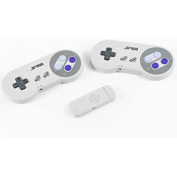 2 st Trådlösa USB SNES-kontroller, kiwitatá 2.4GHz Uppladdningsbar Klassisk SNES USB PC Spelkontroll med Mottagare för Windows PC MAC & RetroPie