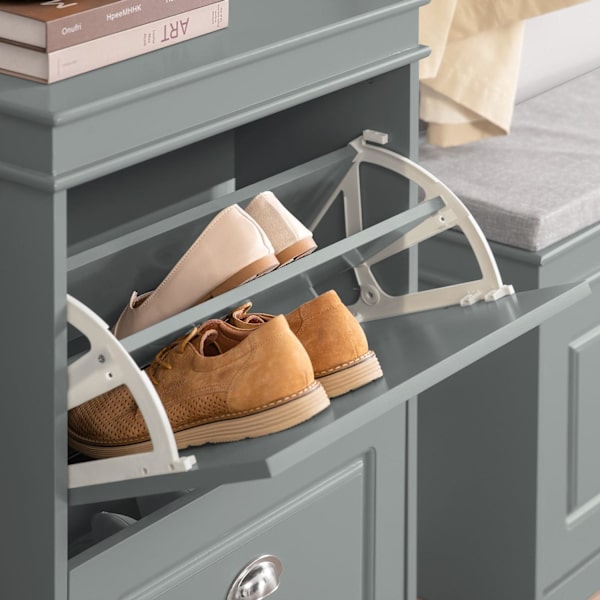 SoBuy Skoskab med vippefunktion Skoholder FSR78-HG Gray L54*B24*H83cm