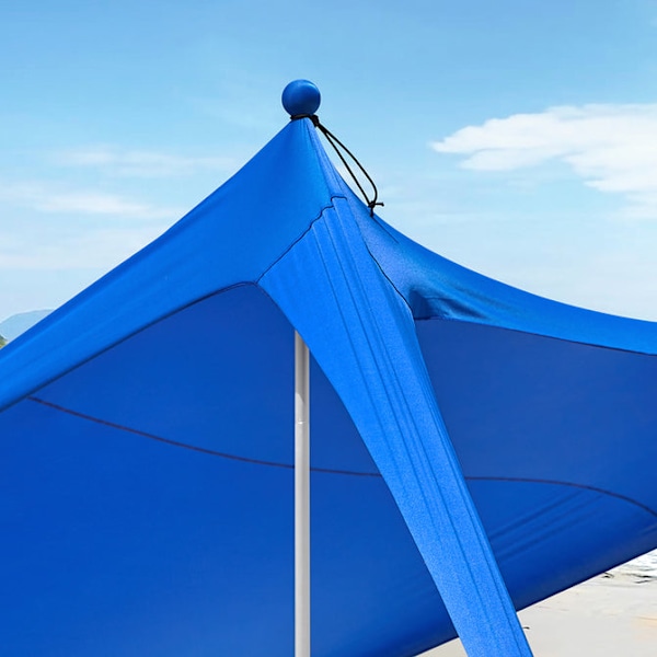 SoBuy Strandtelt med sandankre og bærbart parasol OZT01-DB blue 300*300*200CM