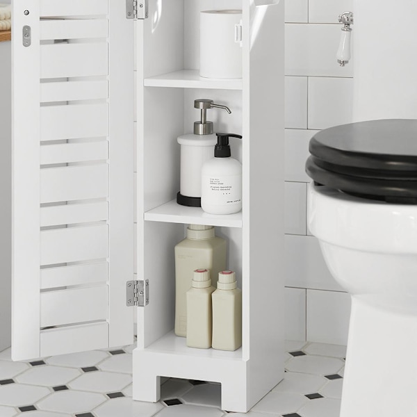 SoBuy WC paperiteline kylpyhuone kaappi Hyllykokonaisuus BZR85-W Toilet paper holder