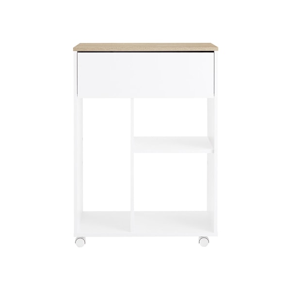 SoBuy Arkivskab Printer Stand Mobilt Arkivskab Sidebord ASK10-WN