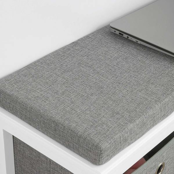 SoBuy Bænk Indendørs med 2 kurve FSR81-HG W70 x D30 x H50cm