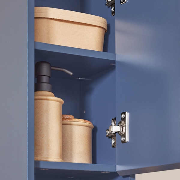 SoBuy Kylpyhuone kaappi Korkea kaappi laatikkoa BZR34-B Blue