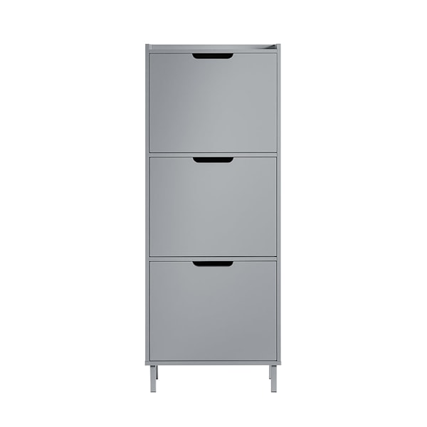 SoBuySkoskab Entré Skoskab Skoholder med rum SkohyldeFSR151-H-HG Grey 19*129*50cm