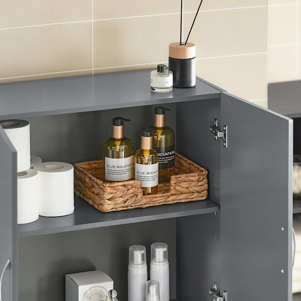 SoBuy Badeværelsesskab / køkkenskab, FRG231-DG Grey 60*30*60CM