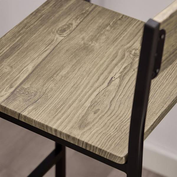 SoBuy, Matgrupp,Barbord och 2 stolar,för 2 personer,OGT03-N Wood Rectangular table with 2 chairs