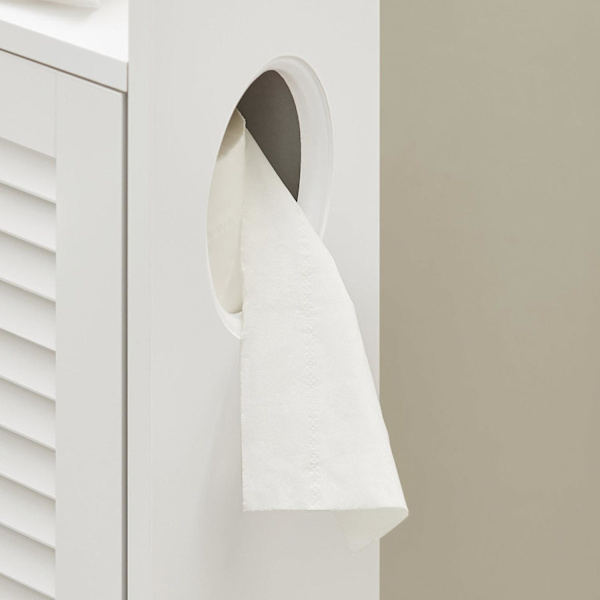 SoBuy Wc harja Wc paperiteline Kylpyhuone kulmahylly BZR49-W