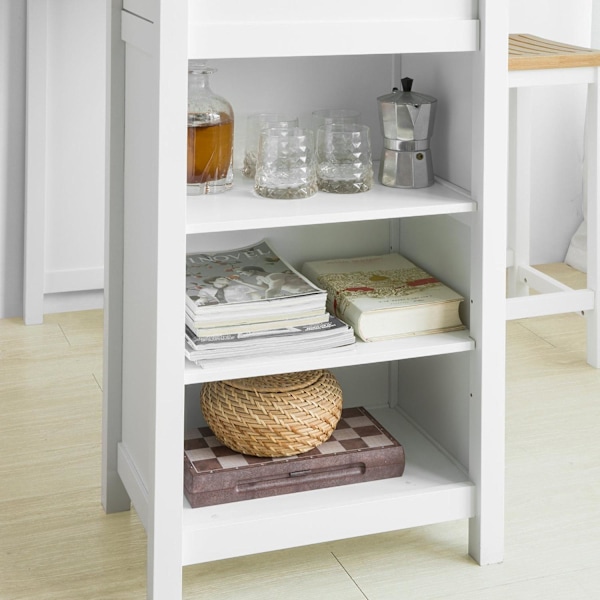 SoBuy skrivebord med skuffe computerbord SpisebordFWT64-WN