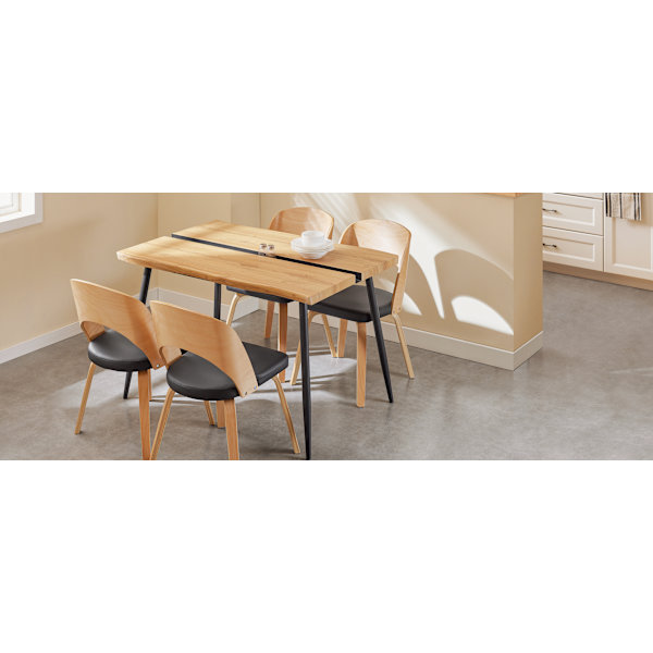 SoBuy, vægklapbord, Køkkenhalvø, Køkkenbord, FWT110-N