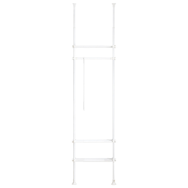 SoBuy Klädställning Öppen garderob Garderobssystem,KLS07-W White Length 52-80cm