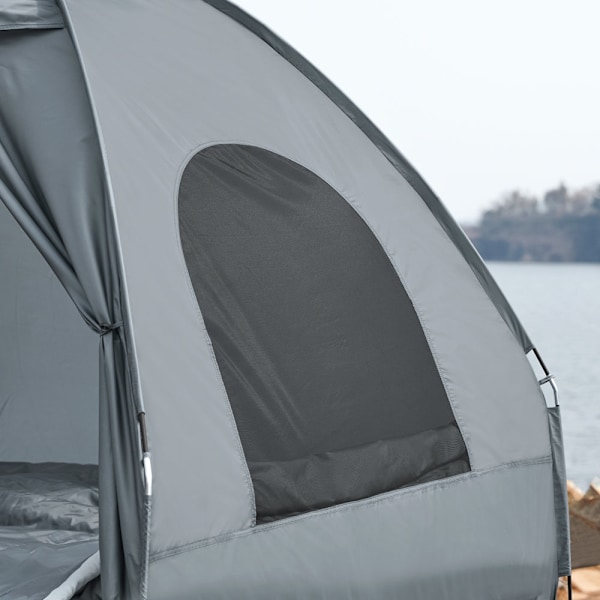 SoBuy 4-i-1 tält för 2 personer OGS32-L-HG grey For 2 Persons