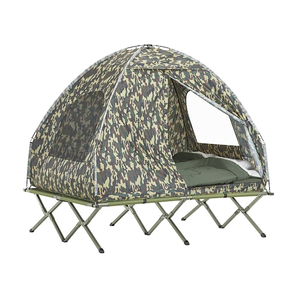 SoBuy Udendørs To-personers telt Campingtelt OGS32-L-TN camouflage For 2 Persons