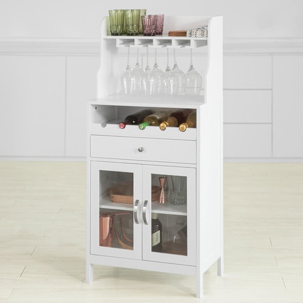 SoBuy Kökshylla Vinskåp Köksskåp Sideboard FSB24-W
