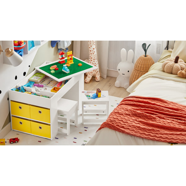 SoBuy 2-osainen Lasten pöytä ja tuolisarja KMB75-W Desk for children