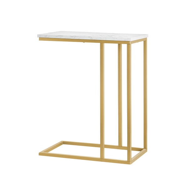 SoBuy Sidobord, Soffbord, Cafébord, Laptopbord, FBT87-G 	Gold W48 x D30 x H61cm