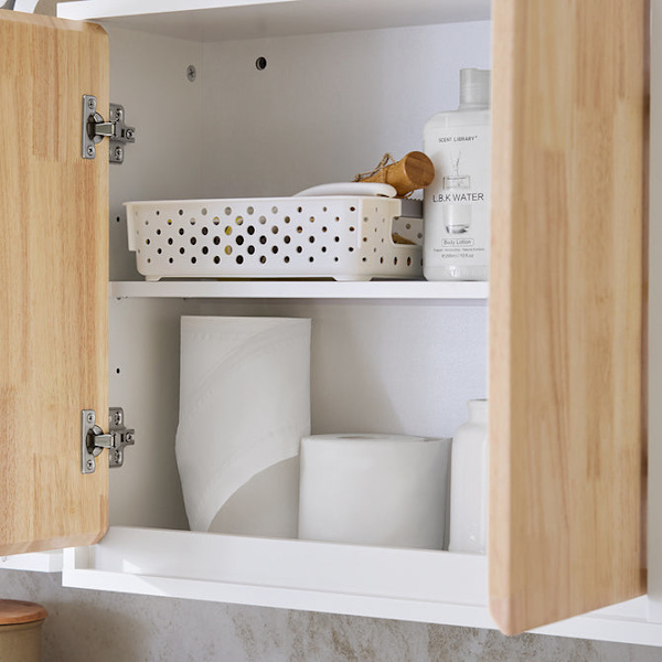SoBuy Väggskåp med 2 dörrar Badrumsskåp BZR144-WN Wall cabinet