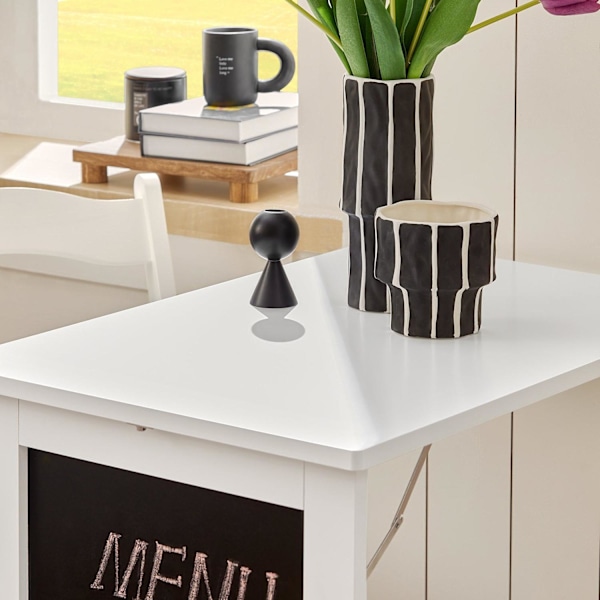SoBuy, Väggmonterat klaffbord,Barbord, Matbord, FWT20-W WHITE