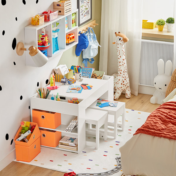 SoBuy 2-osainen Lasten pöytä ja tuolisarja KMB75-W Desk for children