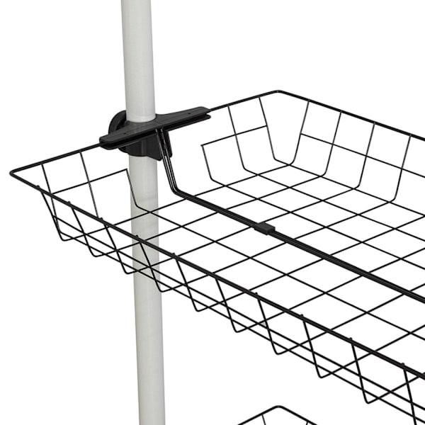 SoBuy 2 Korgar till Klädstång, FRG34-P02 Vit L83 x W38 x H8cm