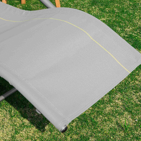SoBuyGungstol Loungestol Utemöbler, Testad för 150 kg OGS28-HG Gray 1 Piece