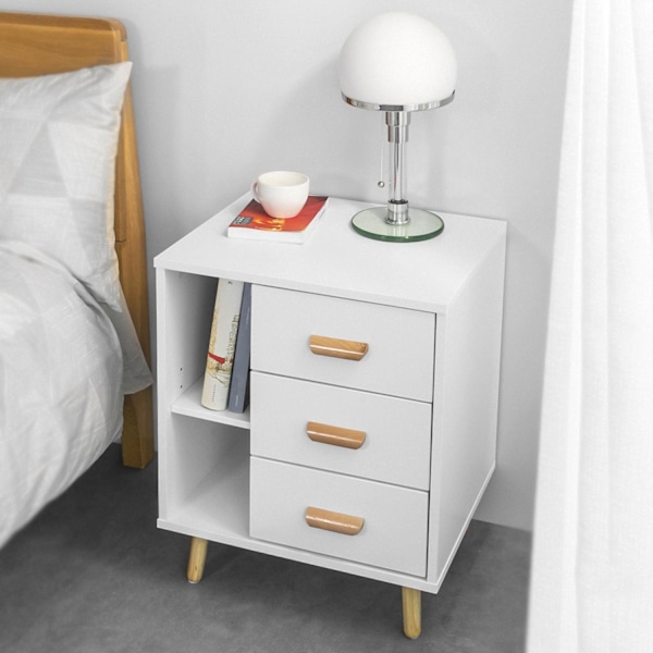 SoBuy Nattduksbord Soffbord,Sidobord,Sängbord,FBT95-W White