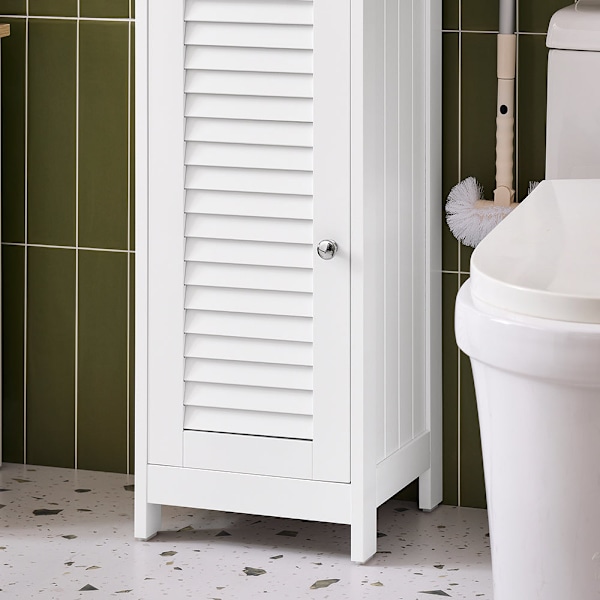 SoBuy Højskab BadeværelsesskabBadeværelsesreol FRG236-WN White High cabinet
