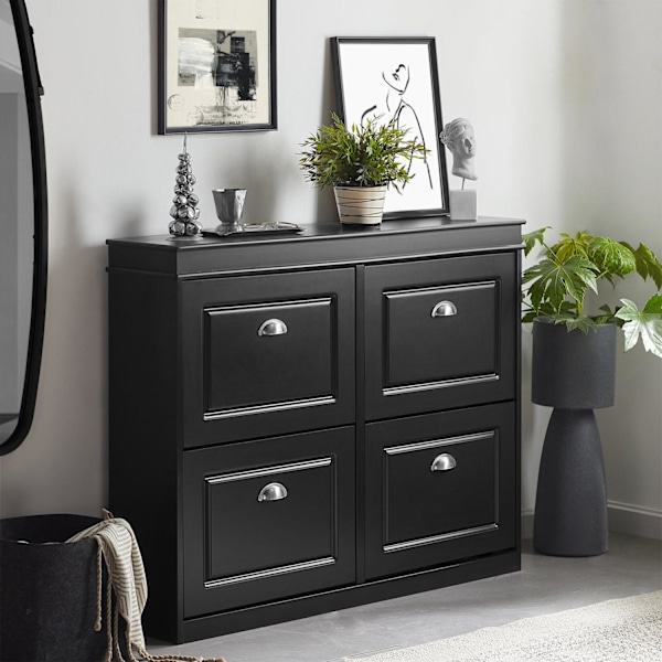 SoBuy Smart skoskab med vippefunktion, FSR79-SCH Black L105*B24*H83cm
