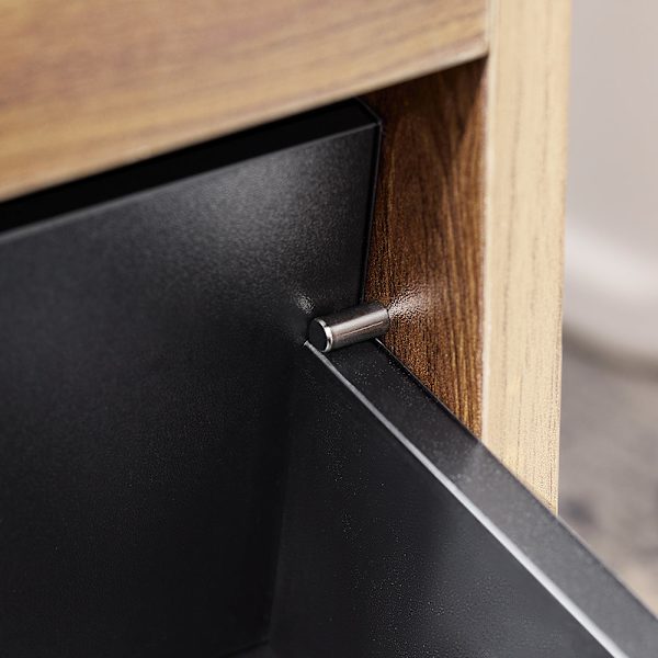 SoBuy Sidebord med opbevaring Mobilt Arkivskab FBT143-PF