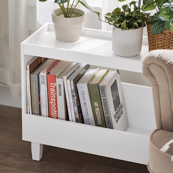 SoBuy Soffbord Förvaringsbord Sidobord Cafébord FBT147-W