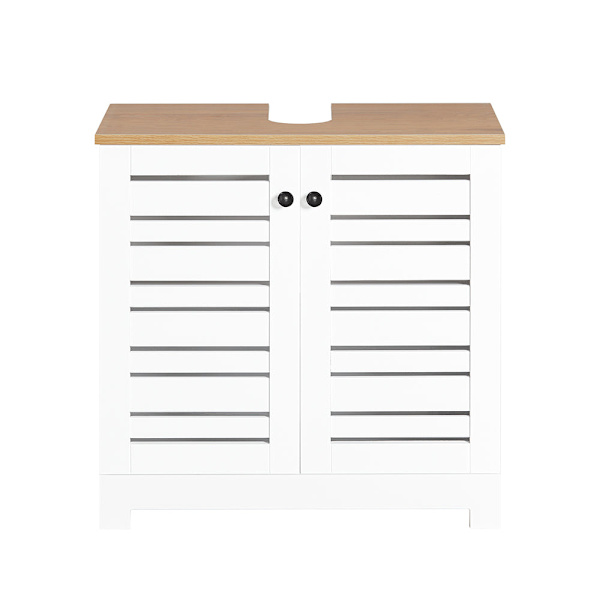 SoBuy Hjørneunderskab Underskab Badeværelsesskab BZR40-W Sink cabinet(on wall)