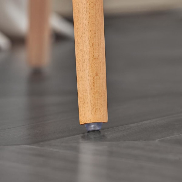 SoBuy 2 x barstolar, Barstol med fotstöd FST50-DGx2 mörkgrå W44 x D44 x H90cm