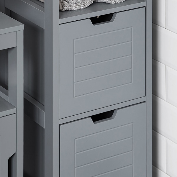 SoBuy, Kaappi 2 laatikkoa, Kylpyhylly FRG127-SG Grey Base cabinet