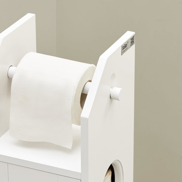 SoBuy Wc harja Wc paperiteline Kylpyhuone kulmahylly BZR49-W