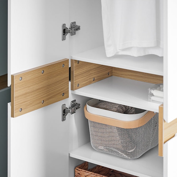 SoBuy Garderobeskab Entrégarderobe Tøjskab KSB01-W 61*30*192cm