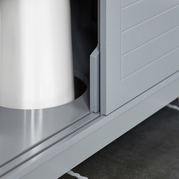 SoBuy Underskab til håndvask Badeværelsesskab FRG128-II-SG Grey Sink cabinet(on floor)