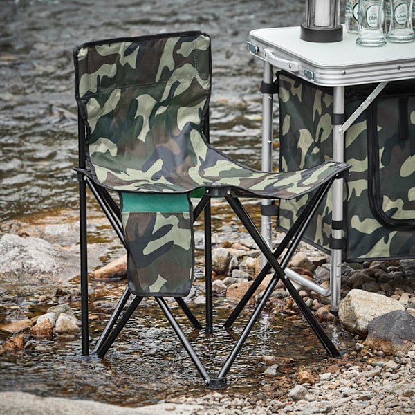 SoBuy Campingstol Trädgårdsstol Fiskarstol FST96-TN