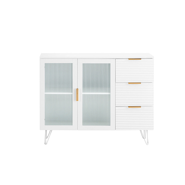 SoBuy Köksskåp Sideboard Vinskåp Skänk FSB86-W