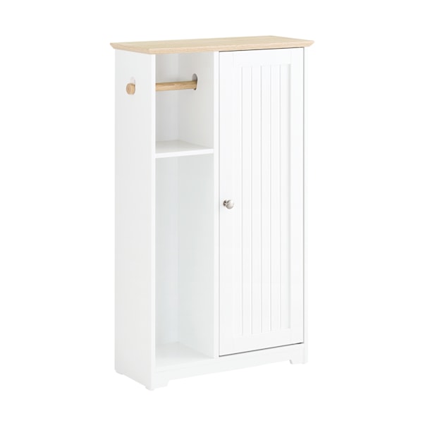 SoBuy Toalettpappershållare Badrumsskåp Hörnskåp BZR189-W White 50*21*86cm