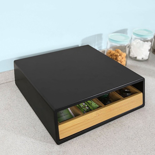 SoBuy, Kapselhållare, Förvaringsbox FRG280-SCH W30 x D31 x H10cm