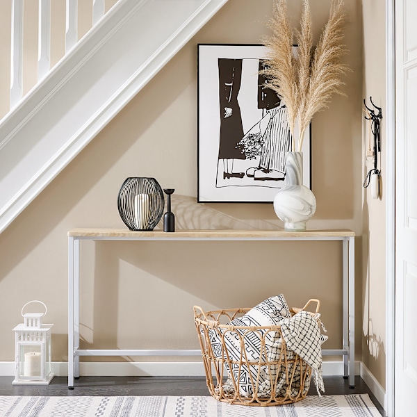 SoBuy Smalt avlastningsbord Sideboard grunddel FSB19-Z White L120*B20*H65cm