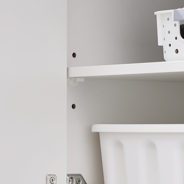 SoBuy Underskab til håndvask Badeværelsesskab 2låger BZR98-W White Sink cabinet(on wall)