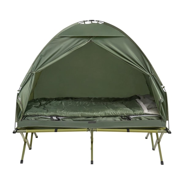 SoBuy Udendørs To-personers telt Campingtelt OGS32-L-GR green For 2 Persons